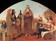 Ford Madox Brown, Wycliffe Reading his translation of the Bible to John of Gaunt